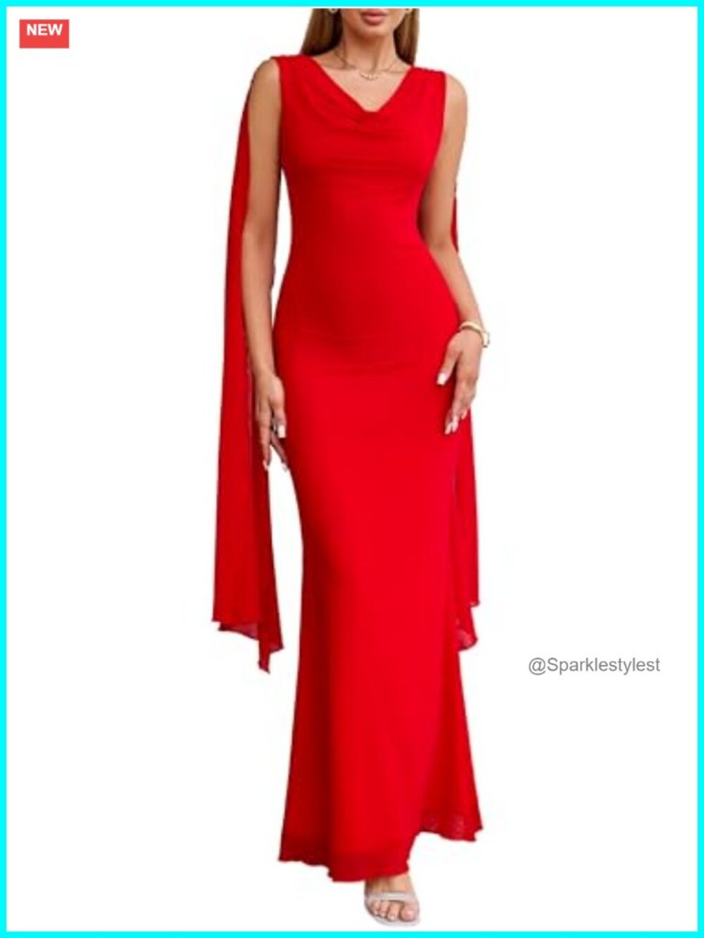 Parthea Women's Bodycon Maxi Dress Ruched Open Back Formal Wedding Guest